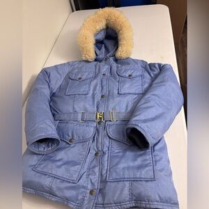 VTG  Eddie Bauer Fur Trim Ski Coat  Sz M